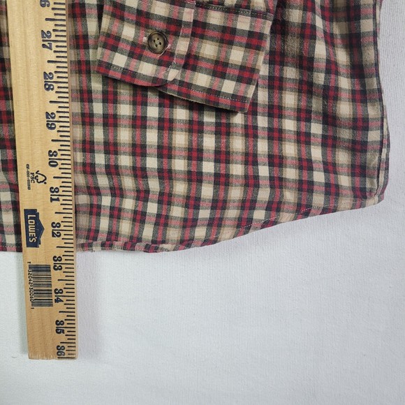 Vintage Abercrombie & Fitch Mens Size L Large Button Front Shirt Checkered Fall - Picture 7 of 8